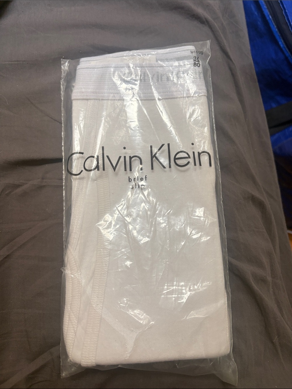 Vintage 90s 1995 Calvin Klein White Men's Underwear briefs  Size 36